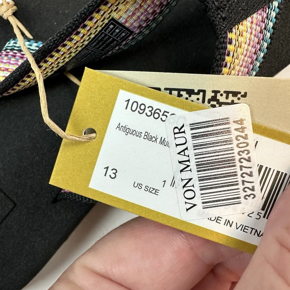New NWT Little Kids Teva Mush II Multi Color Nylon Thong‎ Flip Flops Sandals 13C